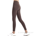 YOGA Femmes leggings légers brossés Pantalon de yoga